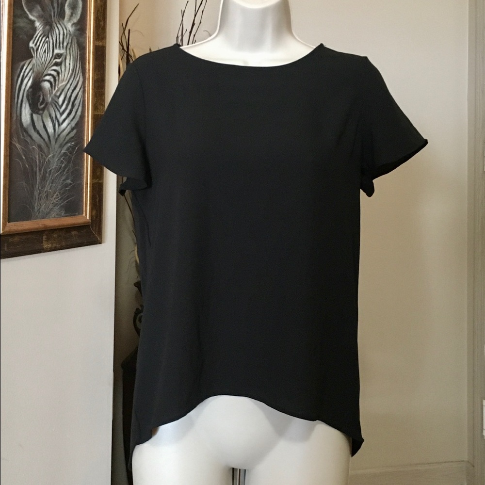 Ann Taylor short sleeve hi-low top -SP